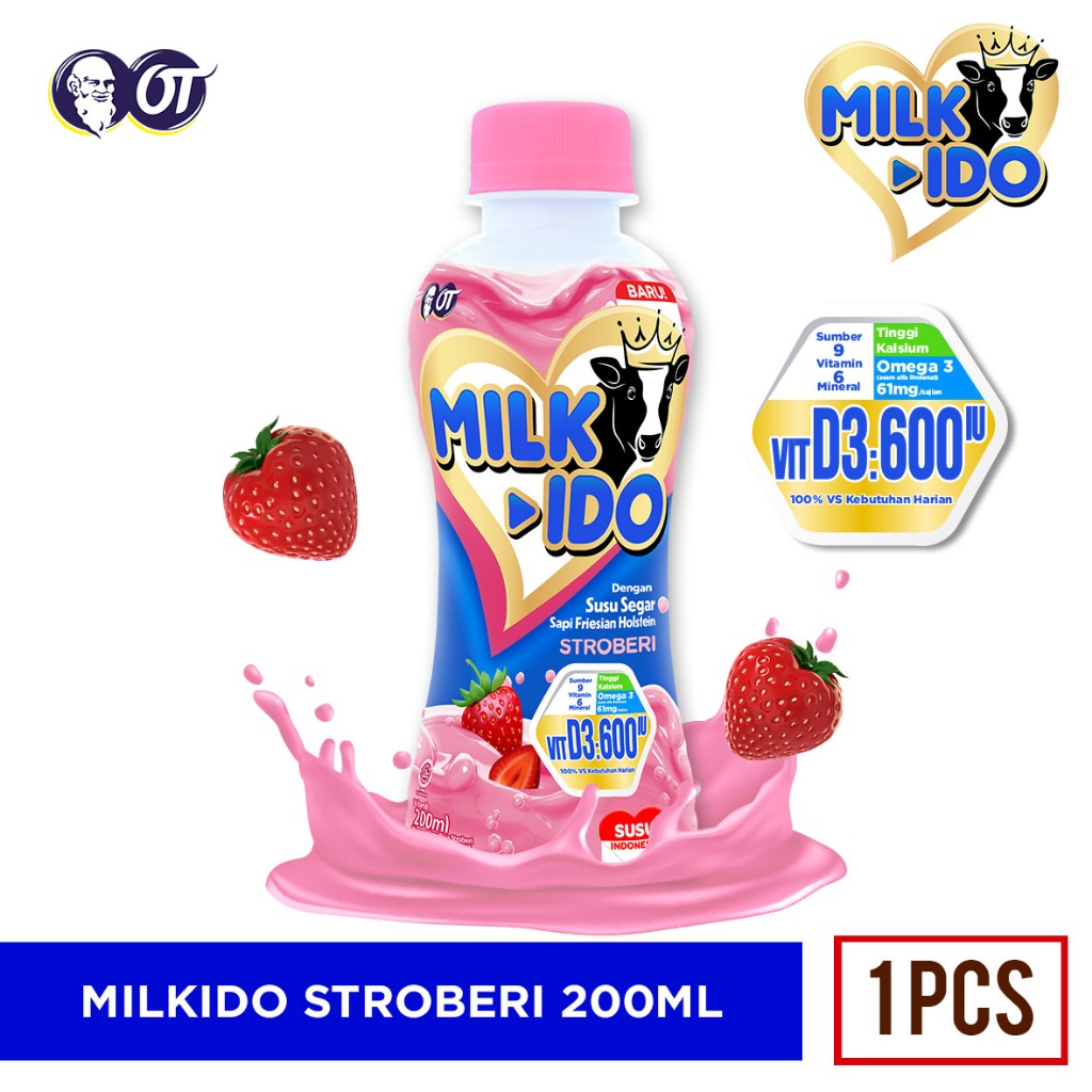 

SUSU MILKIDO STROBERI 200 ml [1 Pcs]