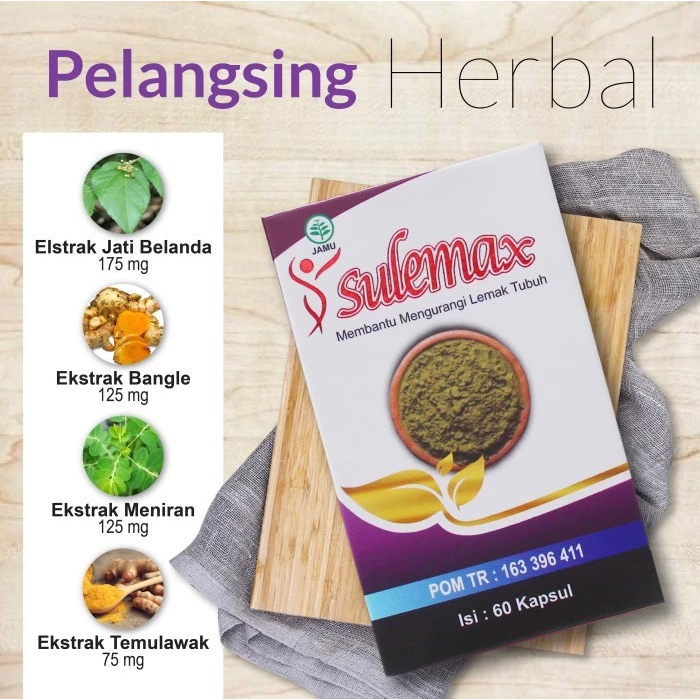 Sulemax Obat Pelangsing Herbal Slimming Penurun Berat Badan Dan Diet Detoks Perut Buncit