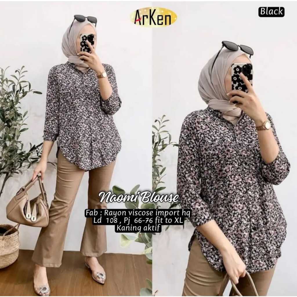 [ARKEN] NAOMI BLOUSE WANITA
