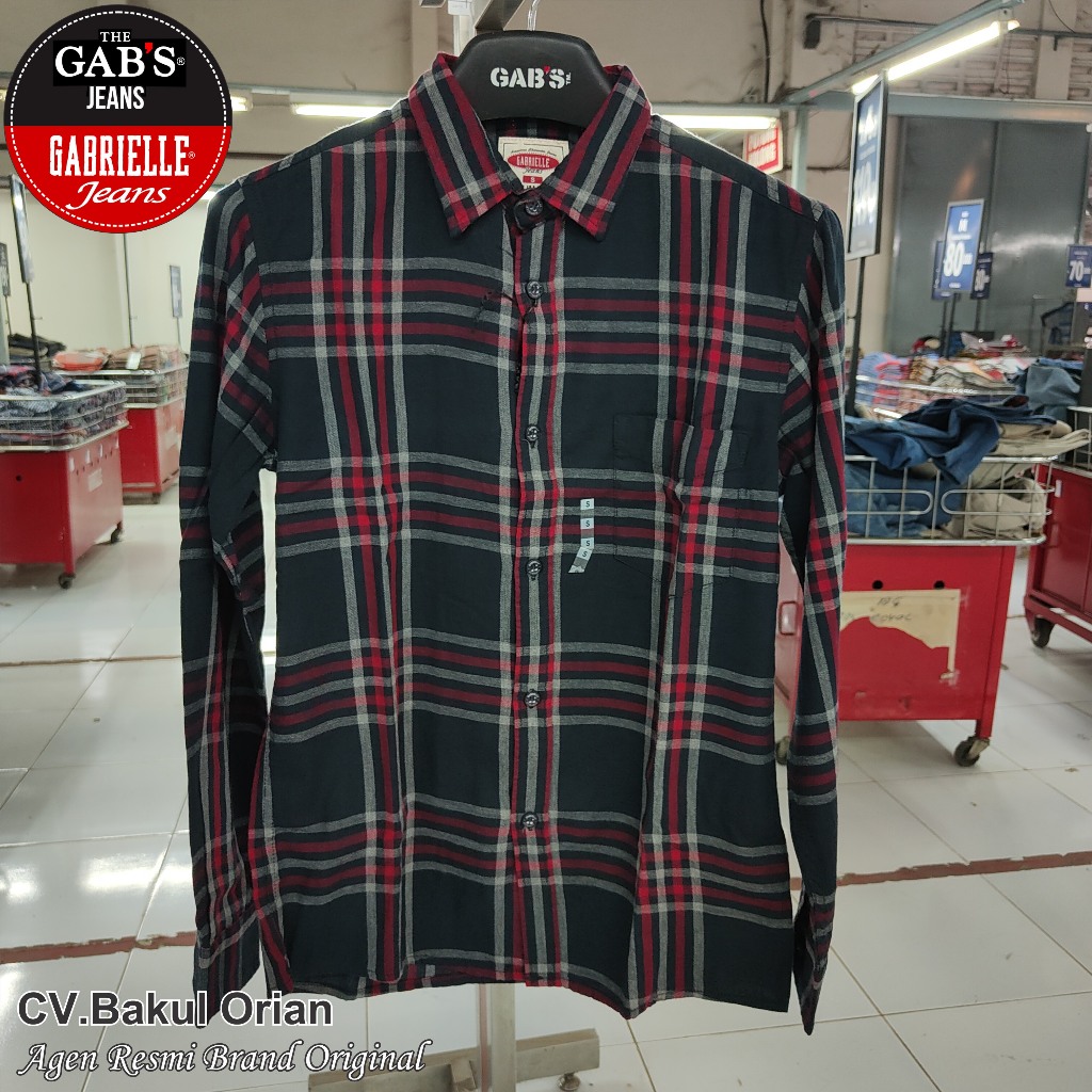 Kemeja Pria Gab's Original Size S Slimfit - LE02801SS SLM