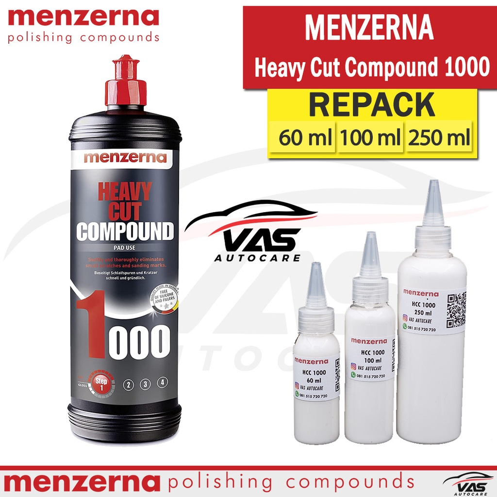 Menzerna HCC Heavy Cut Compound 1000 HCC Kompon HCC1000 Mobil Repack