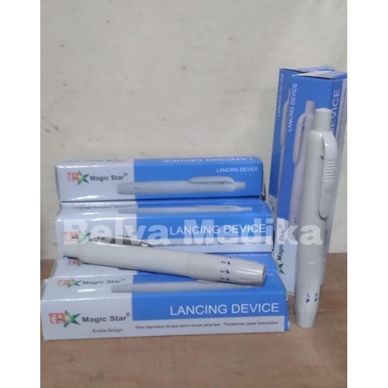 Lancing device/pena lancing plastik/lancing magic star MURAH