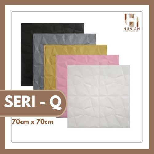 PROMO Wallfoam Stiker 3D Motif Diamond Triangle [SERI Q]