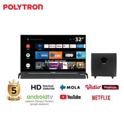 TV POLYTRON PLD 32BAG9953 + SWF DIGITAL ANDROID TV LED 32 INCH