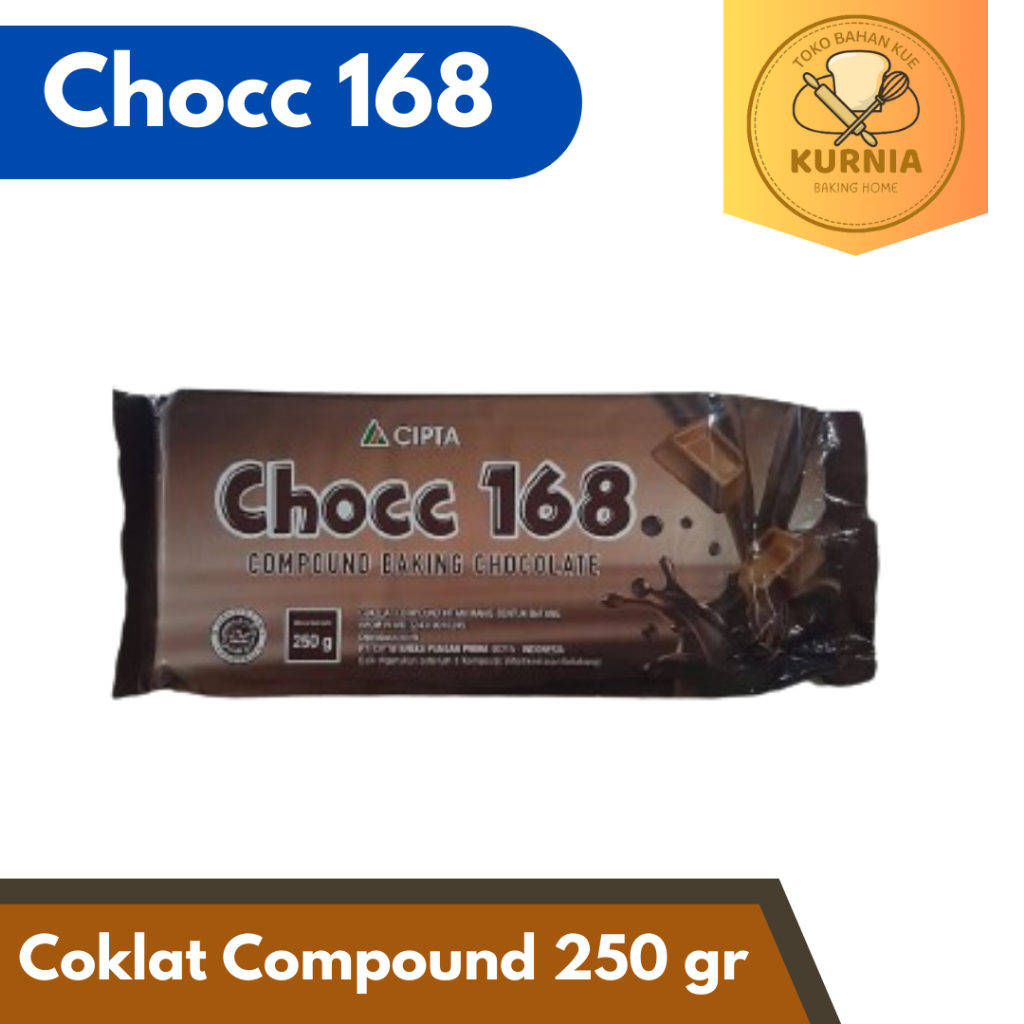 

CHOCC 168 COMPOUND COKLAT | COKLAT BATANGAN 250 gr