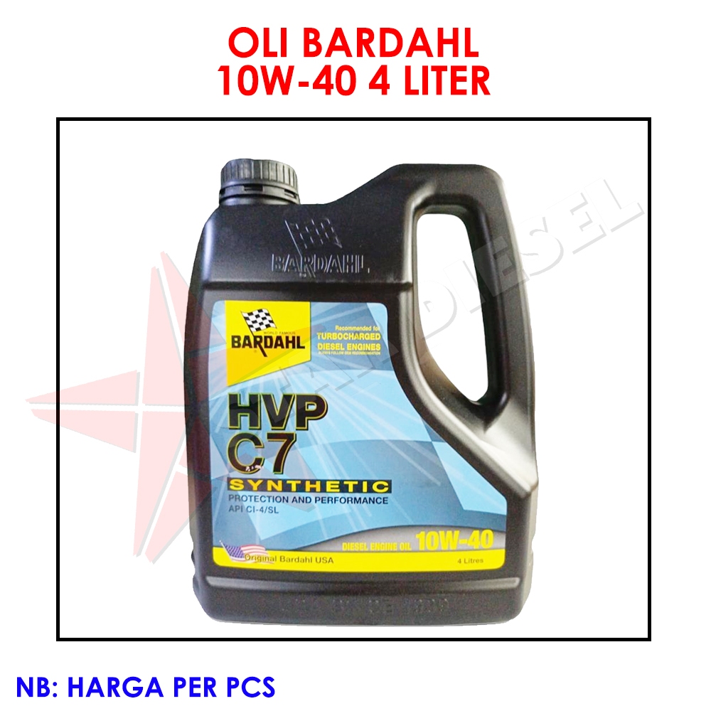 OLI BARDAHL 10W-40 4 LITER OLI MESIN DIESEL SYNTETIC 10W-40 4L