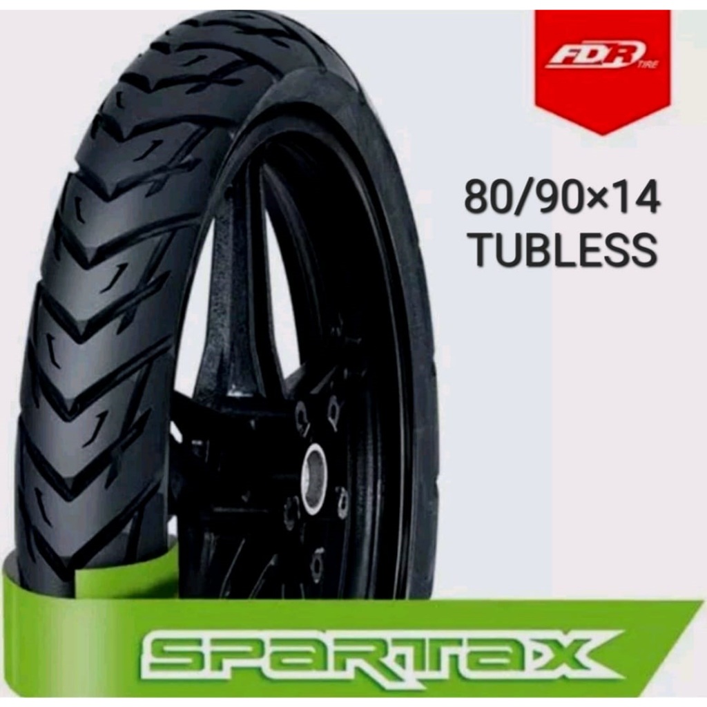 BAN LUAR FDR TUBELESS 80/90-14 SPARTAX