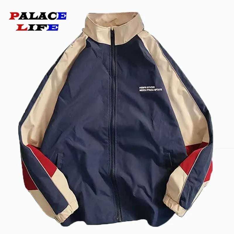 ZanetLeather Varsity Jacekt Vintage Parasut Waterproof Pria