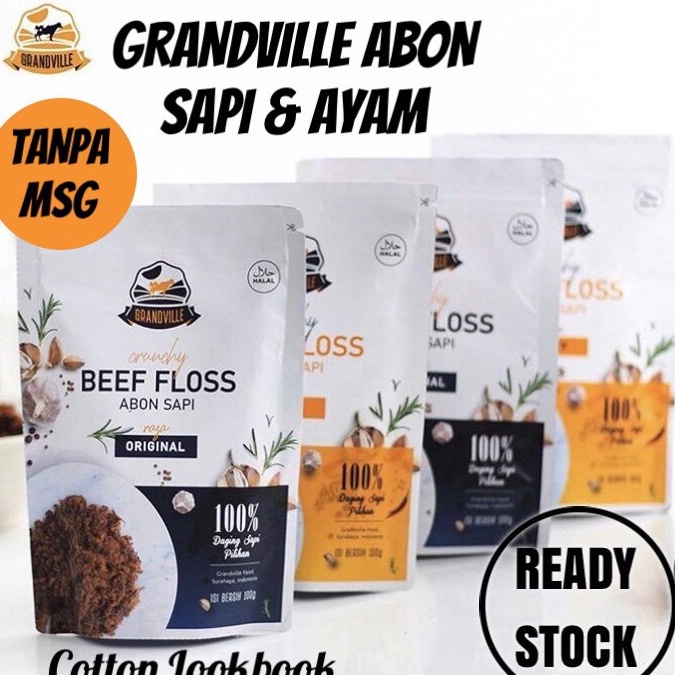 

[KODE PRODUK KZNJA7742] GRANDVILLE ABON SAPI & AYAM 100gram / Bumboo Abon Sapi & Ayam 100gram / Abon Anak Bayi Grand Ville Beef floss / Chicken floss / Bumboo Kaldu Jamur Ayam Sapi dan Keju bubuk