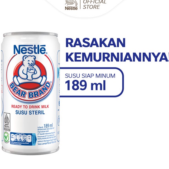 

[KODE PRODUK PJJB08184] BEAR BRAND Susu Kaleng Susu Beruang Susu Steril 189ml