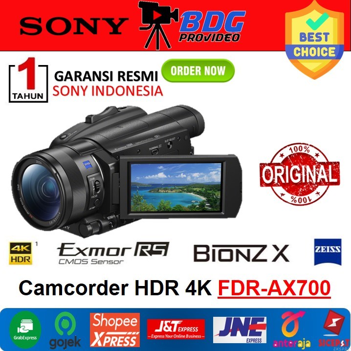 SONY FDR AX-700 Camcorder Resmi / Camcorder HDR 4K FDR-AX700 Garansi Resmi