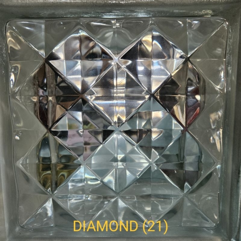 MULIA GLASS BLOCK - DIAMOND (21) | GELAS BLOK MULIA
