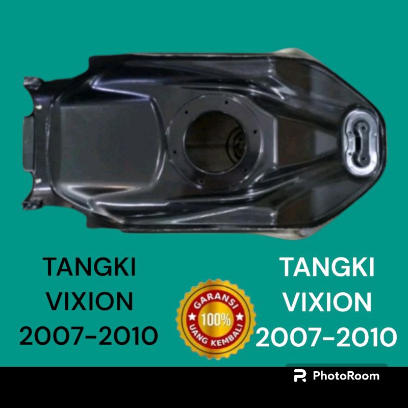 TANGKI MOTOR YAMAHA VIXION OLD Tahun 2007-2012 BONUS Tutup Tangki.Warna hitam Glossy bahan tebal dan