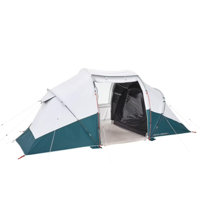 QUECHUA Tenda Arpenaz Family 4.2 Fresh & Black Untuk 4-6 Orang