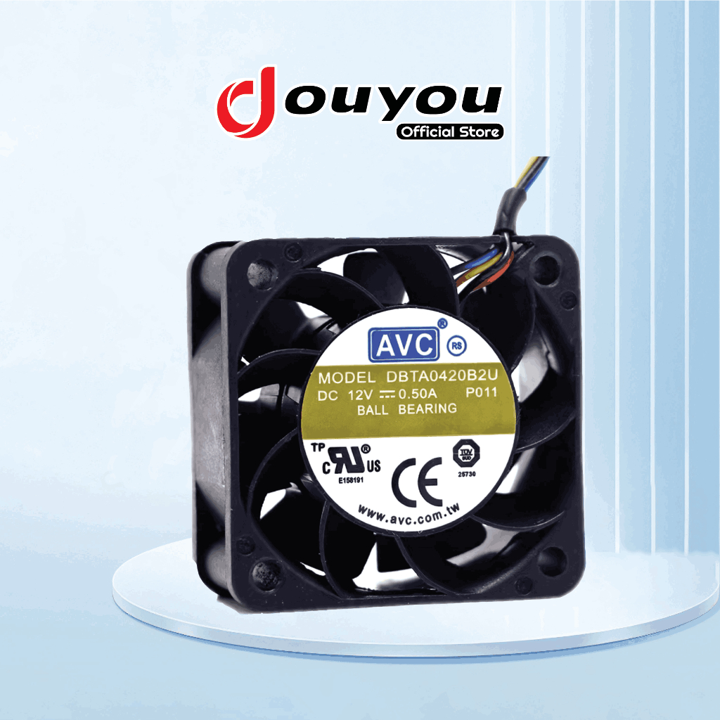 Kipas Fan AVC CPU Komputer DBTA0420B2U DC 12V 0.50A 4cm 12000 Rpm KIPAS_AVC