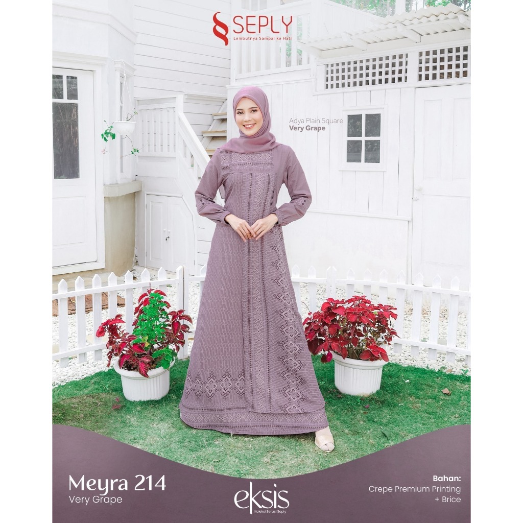 GAMIS DRESS WANITA DEWASA REMAJA TERBARU KEKINIAN - SARIMBIT SEPLY 2024 EKSIS 223 AURORA ASMARA VERY