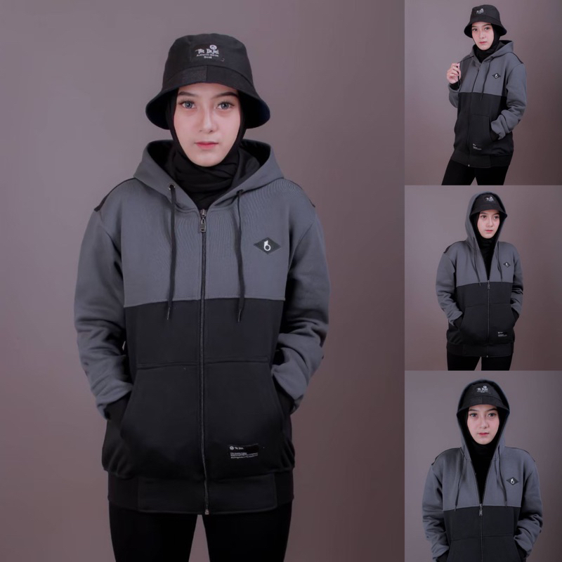 Jaket Hoodie Sweater Wanita Zipper Sleting The Bojiel Original | Jaket pria unisex The Bojiel