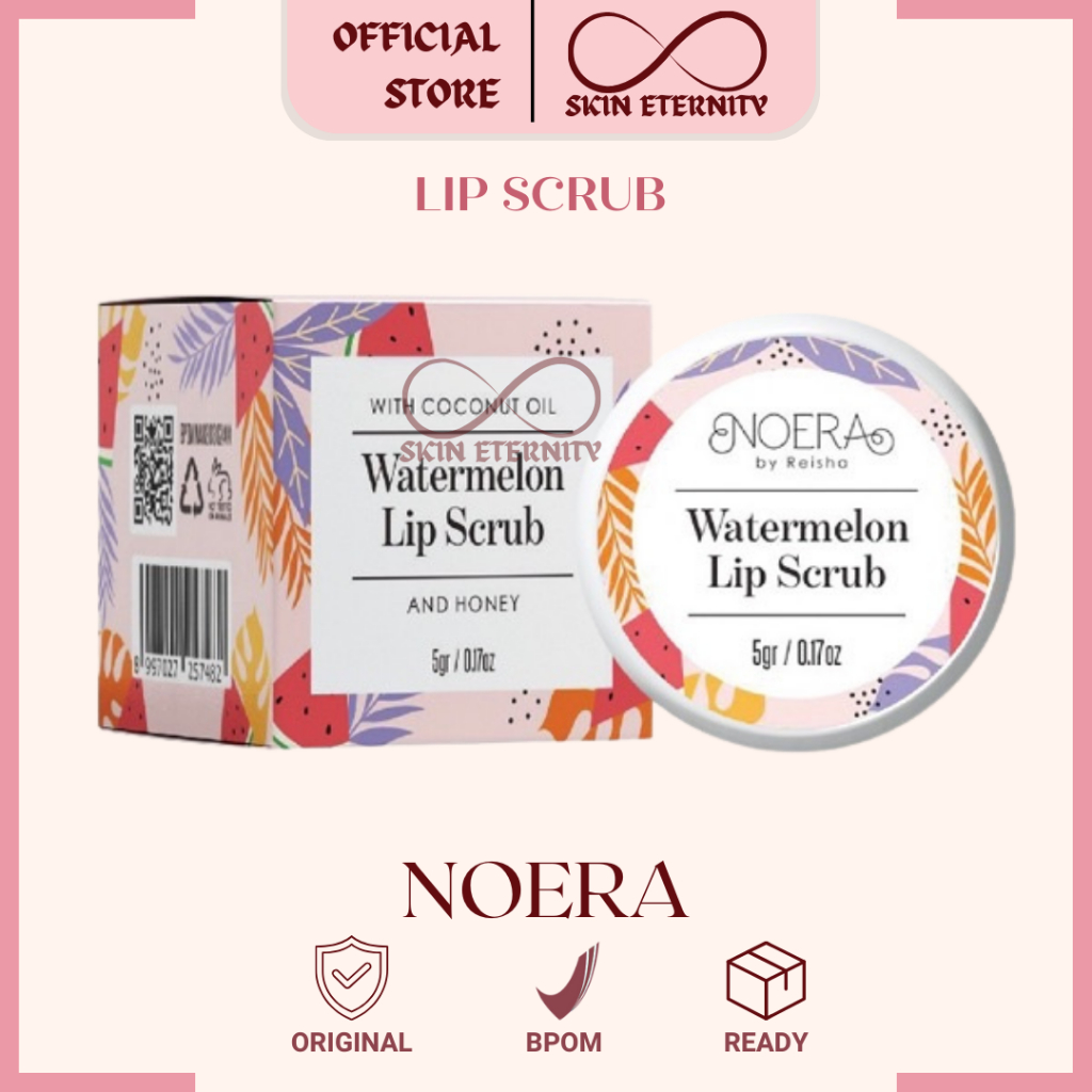 Noera Watermelon Lip Scrub | Scrub Bibir Bpom