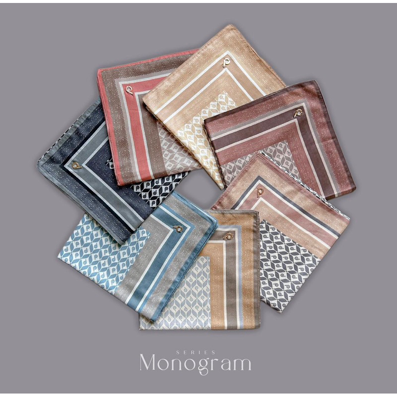 NEW Deenay MONOGRAM series. deenay original scarves