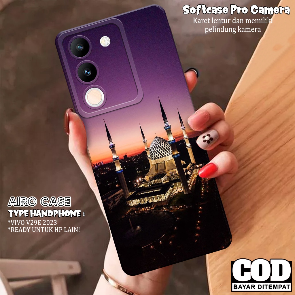 Softcase VIVO V29E 5G 2023 Terbaru Case VIVO V29E 5G Terbaru Fashion Case Masjid Casing VIVO V29E 5G