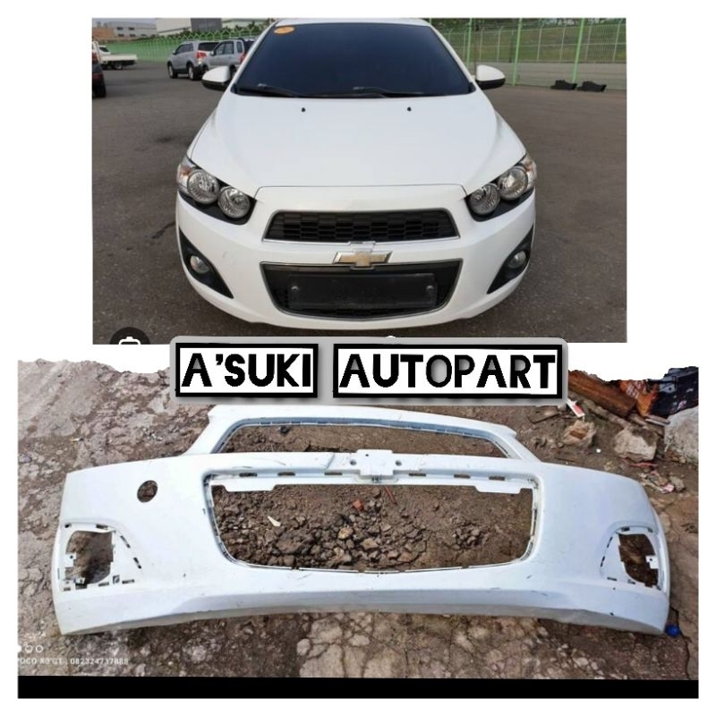 bemper bumper depan chevrolet aveo 2012