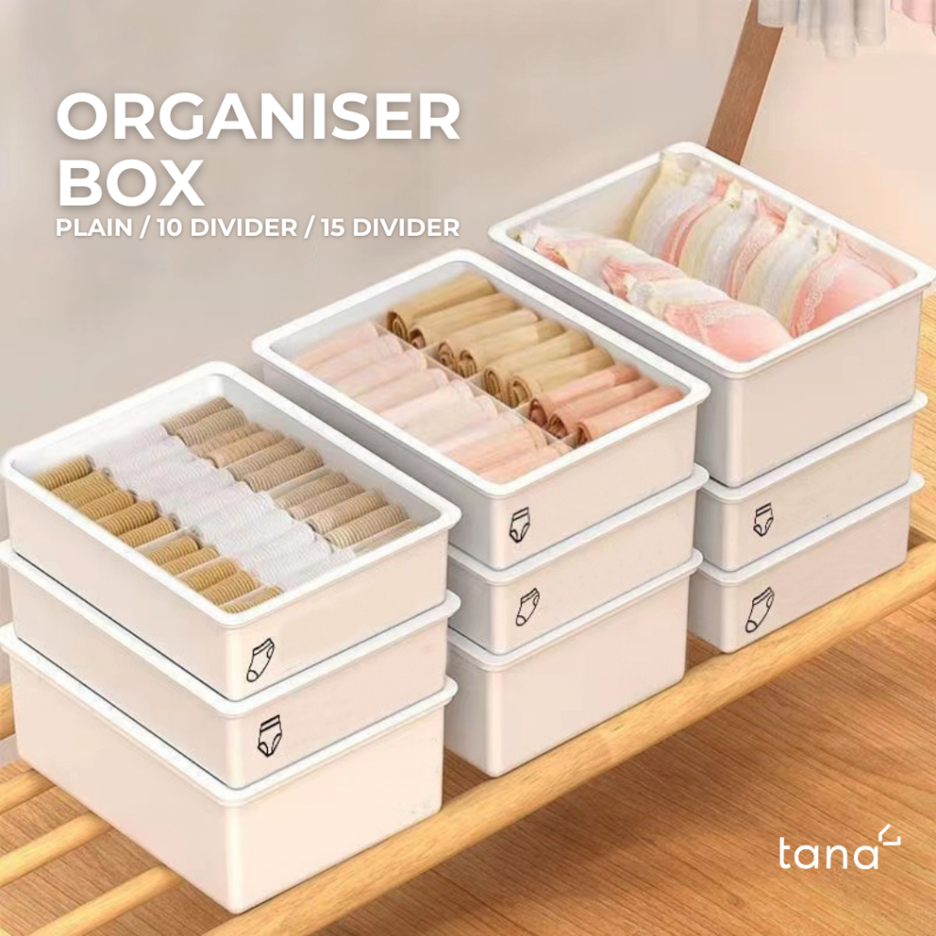 Kotak Pembatas Laci Pakaian Dalam Storage Box Underwear Kotak Penyimpanan Pakaian Dalam Kaos Kaki Br