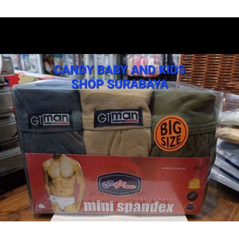 Celana Dalam Pria GTMan 708 Big Size CD Cowok GT-Man XXL XXXL Original Katun