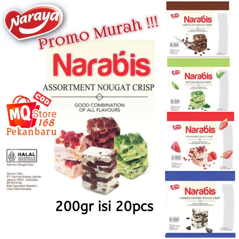 

Narabis Naraya - Nougat Crisp 200gr @20pcs