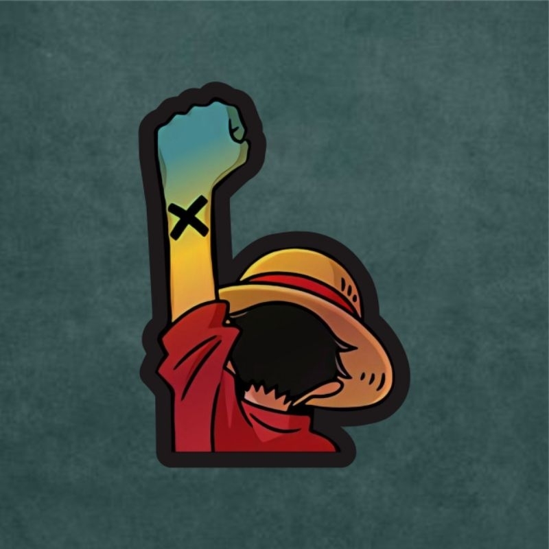 

Stiker Anime Hologram Luffy Nakama One Piece Case Hp dan Laptop 7 Cm