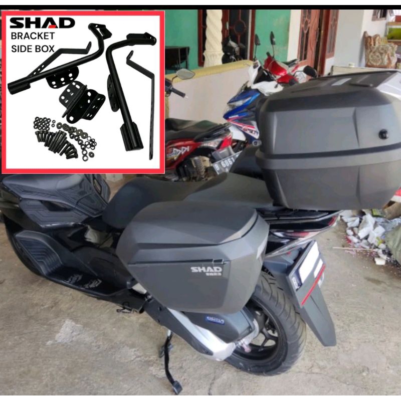 SHAD SH23 BOX SAMPING SH23 PLUS BREKET BOX SIDE BOX SH23 BOX SAMPING SHAD SH23 SIDE BOX