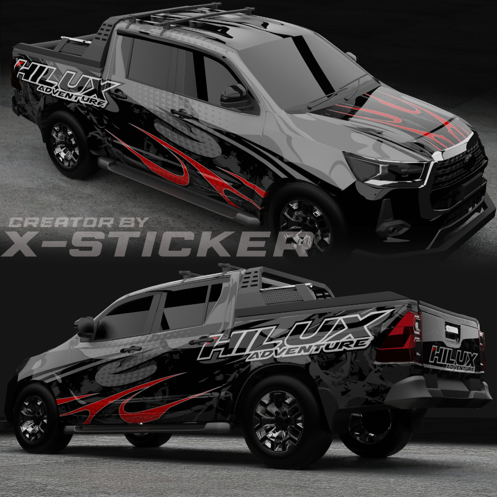 decal sticker hilux dc