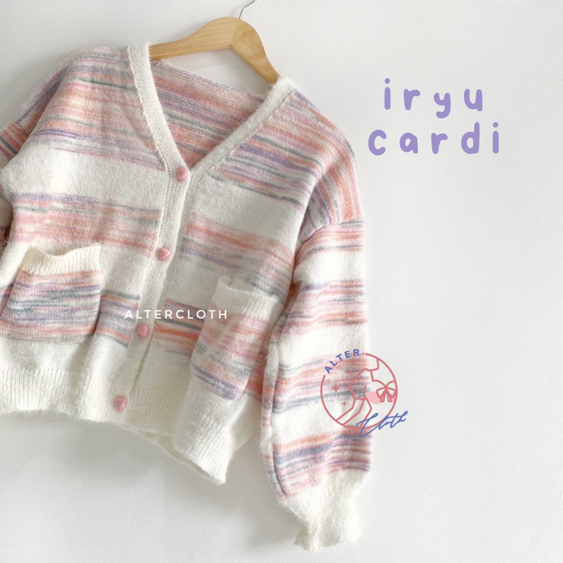 alter.cloth - IRYU CARDI | Atasan Wanita Lengan Panjang Longsleeve Kardigan Korea Fashion Knitwear M