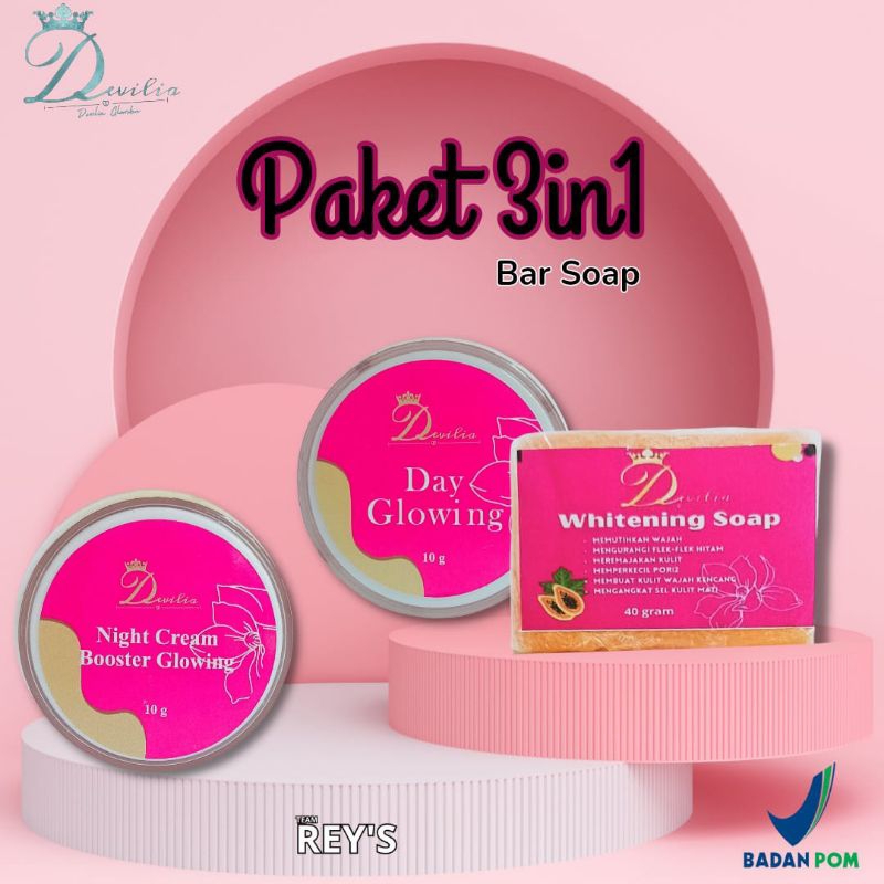 Devilia glowskin/ devilia skincare/ pelicin wajah