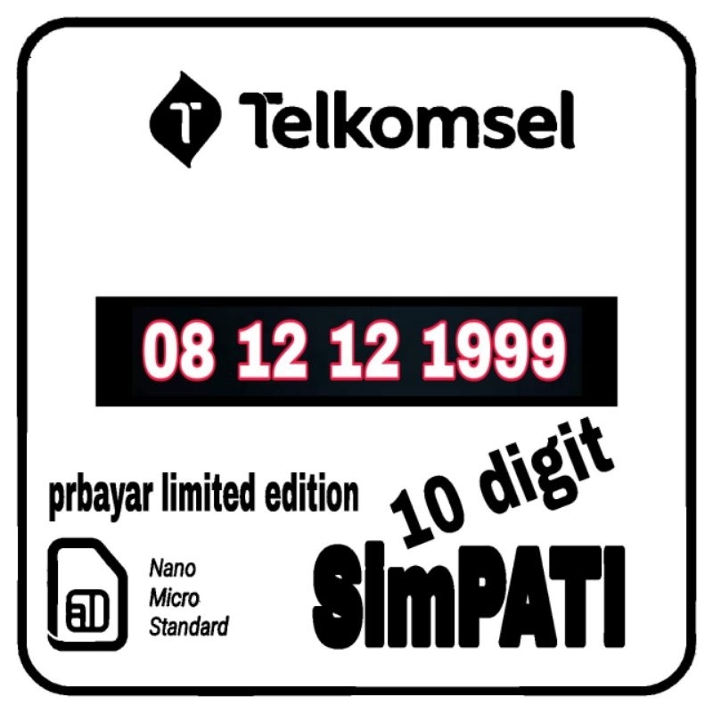 Nomor cantik simpati 4g lte nocan No cantik nomer kartu perdana telkomsel simpati 10digit 10angka 10