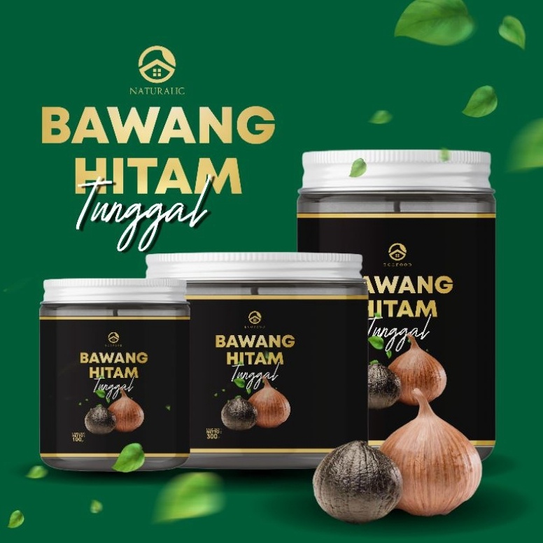 

Terupd@te Naturalic Bawang Tunggal / Bawang Hitam Tunggal / Bawang Putih Hitam / Bawang Hitam / Black Garlic / Bawang Hitam kualitas premium 300 gram [116]