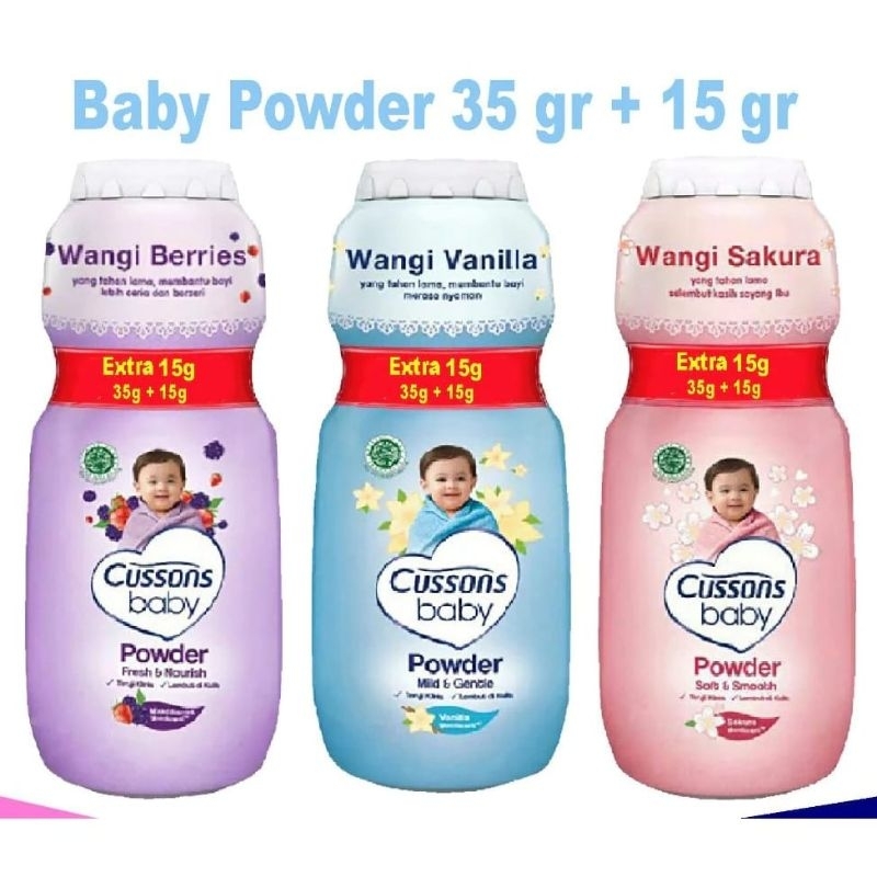 CUSSONS BABY POWDER 100+30GRAM BEDAK BAYI BEDAK CUSSONS BAYI