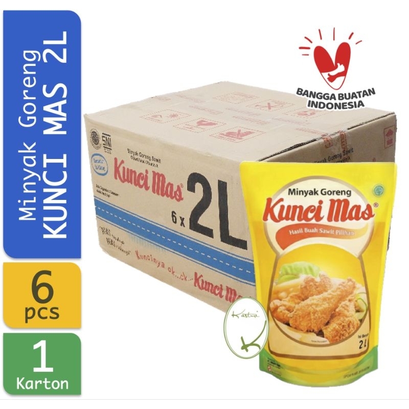 

Minyak kuncimas 2L 1crton isi 4pouch