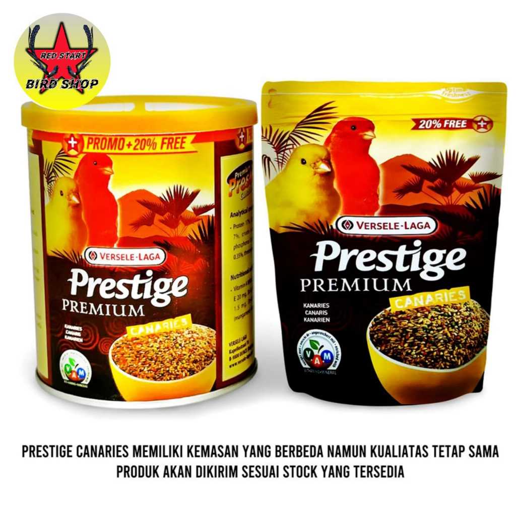 Prestige Kenari 300gr Premium VerseleLaga Pakan Burung Kenari canary For Canaries &amp; Finch KEMASAN BARU