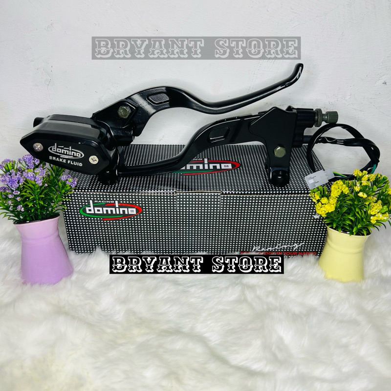 MASTER REM D0M1N0 OVAL 1 SET KANAN KIRI 14 MM TABUNG OVAL KOTAK KACA MASTER HANDLE KOPLING MOTOR UNIVERSAL NMAX PCX AEROX ADV MIO BEAT VARIO SCOOPY NINJA SATRIA FU RX KING 14MM