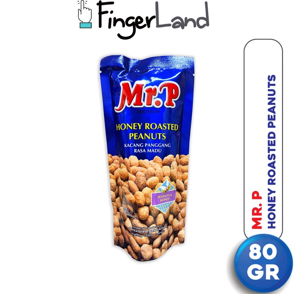 

[PRODUK 6PHQR99] MR. P Honey Roasted Peanuts 80 gram Kacang Rasa Madu agcsu