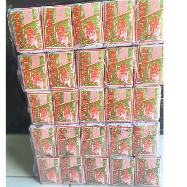 

[THN60] Teh Tubruk merek Gopek 1 Slop isi 10 teh 40 gram ↔Stock Banyak