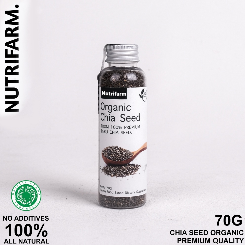 

[☮S55$] CHIA SEEDS 70G / CHIA SEEDS ORGANIC / CHIA SEEDS UNTUK DIET / CHIASEEDS / CHIA SEED FRESHLY / CHIA SEED PREMIUM / CHIASED ORGANIK NUTRILOGY OFFICIAL BEORGANIK [302]