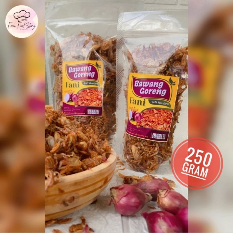 

Bawang goreng kriuk dan gurih isi 250 gram | Bawang goreng asli Brebes