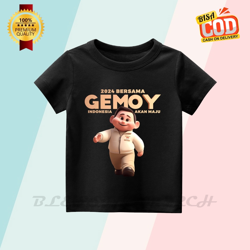 BAJU ANAK KAOS ANAK ANAK PRABOWO GEMOY - CAPRES PRABOWO GIBRAN