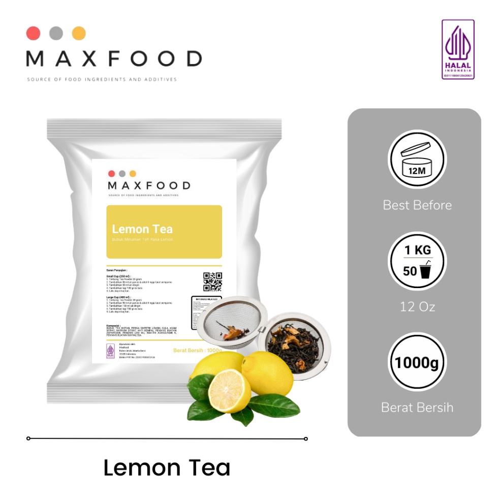 

LC35 Lemon Tea/ Teh Lemon/ Bubuk Minuman Lemon Tea/ Lemon Tea Powder 1kg Best Seller )ノ