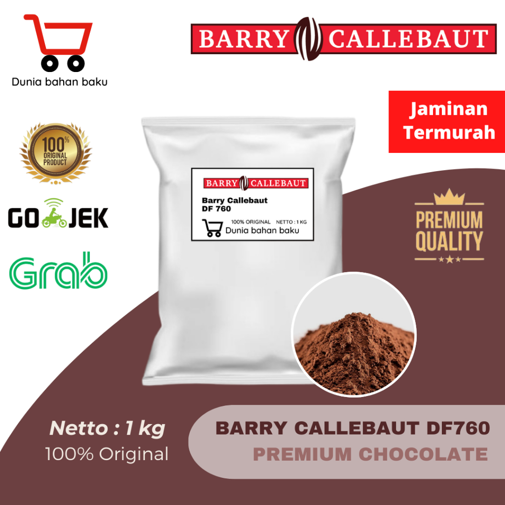 

PURE COCOA POWDER BARRY CALLEBAUT. BUBUK COKLAT MURNI 760 1 kg