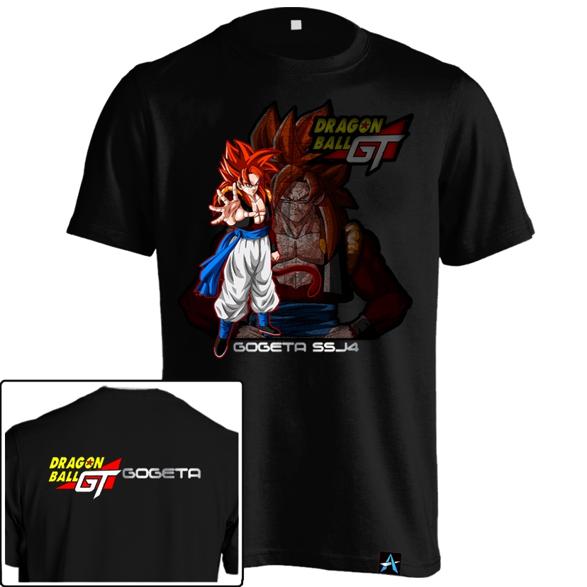 Kaos Anime Dragon Ball GT ANM-34 Baju Son Goku Gogeta Super Saiya 4 Dragonball Dewasa