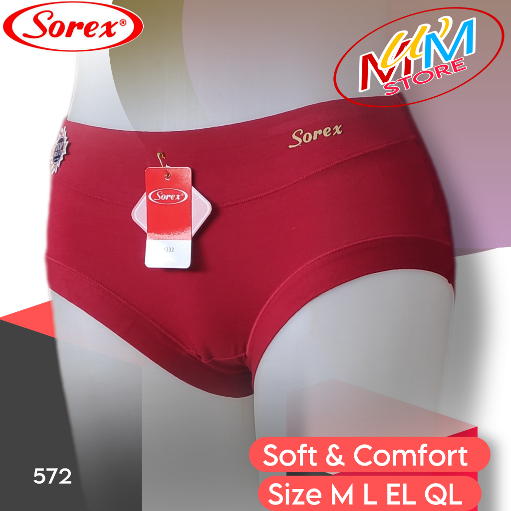 M572 (1 - 3 Pcs) Sorex Celana Dalam Wanita Dewasa, Celana Dalam Perempuan Sorex Sorex Size M - QL