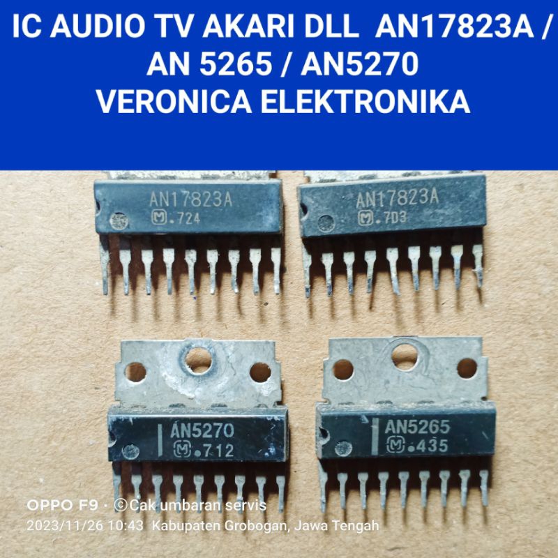 IC AUDIO TV : AN17823A / AN7523 / AN5265 / AN5270 CABUTAN ORIGINAL BY  PRODUK TV