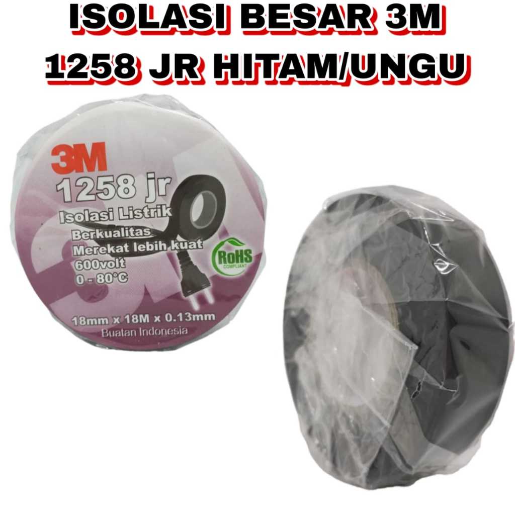 

ISOLASI BESAR 3M 1258 JR HITAM /UNGU